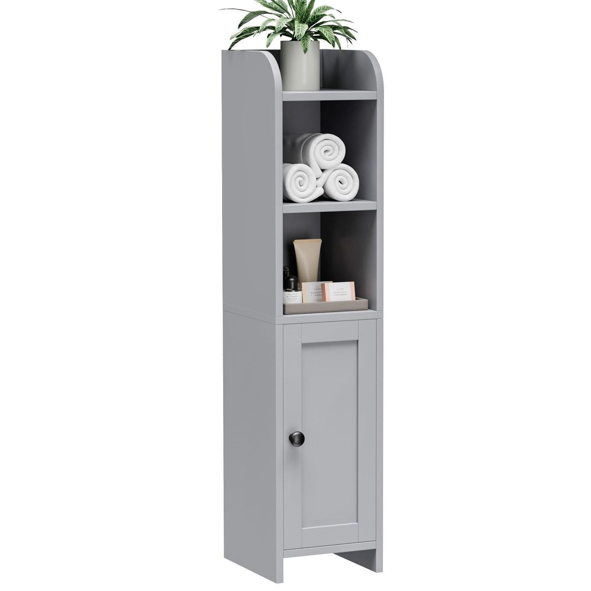 Homhedy Small Bathroom Storage Cabinet, Narrow Toilet Paper Cabinet