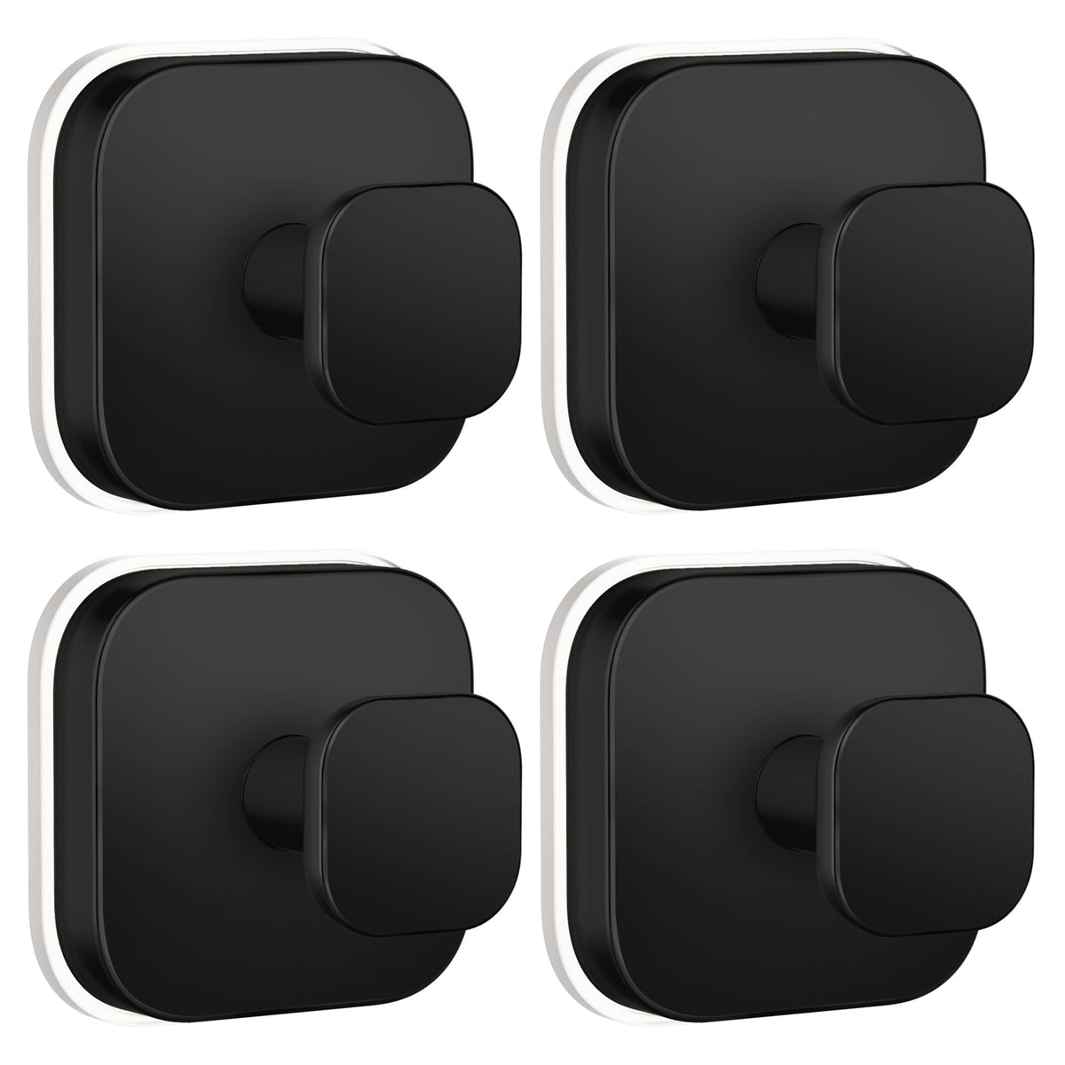 BKV Suction Cup Hooks for Shower,Heavy Duty Shower Hooks,Black,2 Pack