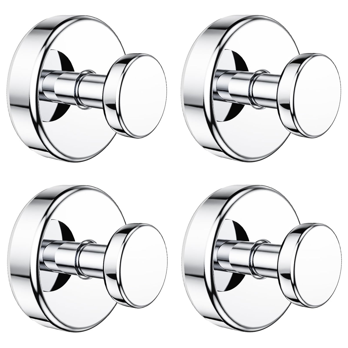 Vacuum Suction Cup Hooks for Shower, Shower Hooks for Inside Shower Glass Window, Mirror, No Drill Towel Hooks for Bathrooms, Bath Robe Coat Looafh Wreath Hook for Hanging - 2 Pack, Gold
