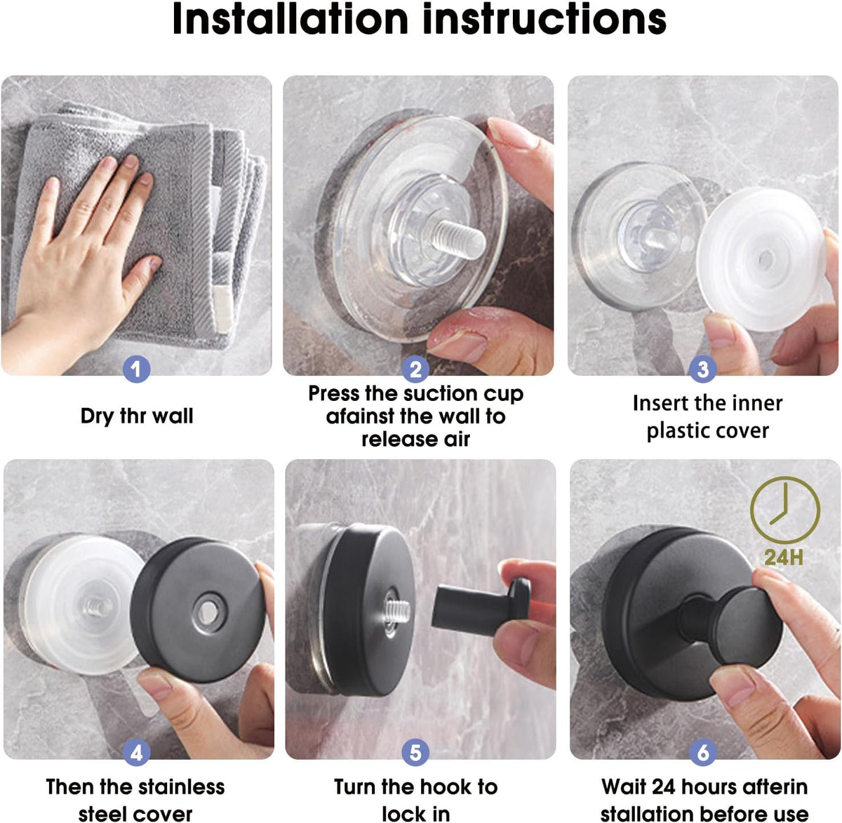 Suction Cup Hooks, 2 Pack Wreath Hangers for Front Door