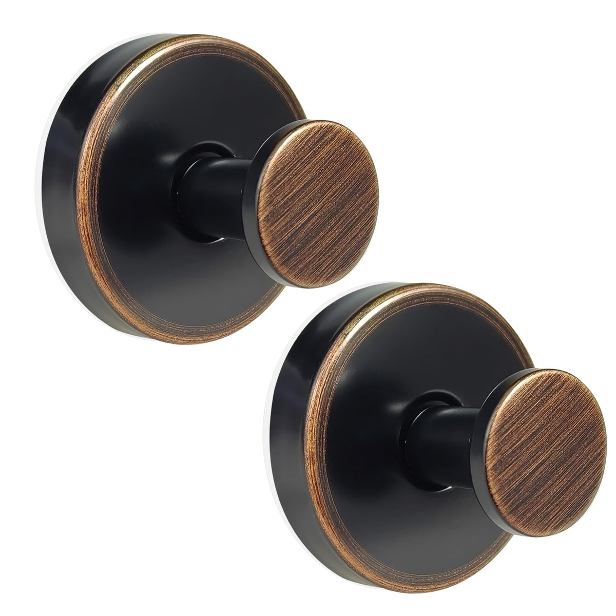 ZESLMG Suction Cup Hooks for Shower, Nickel Wreath Hangers for Front Door Glass Window Bathroom Kitchen Wall, Removable Towel Holder Bath Robe Loofah Coat Hooks No Damage for Hanging, 2 Pack