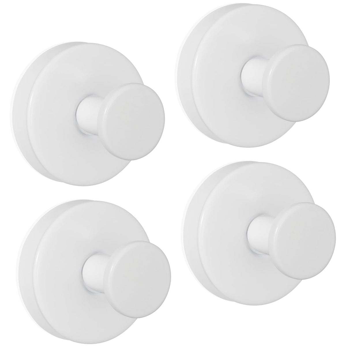 ZESLMG Suction Cup Hooks for Shower, Nickel Wreath Hangers for Front Door Glass Window Bathroom Kitchen Wall, Removable Towel Holder Bath Robe Loofah Coat Hooks No Damage for Hanging, 2 Pack