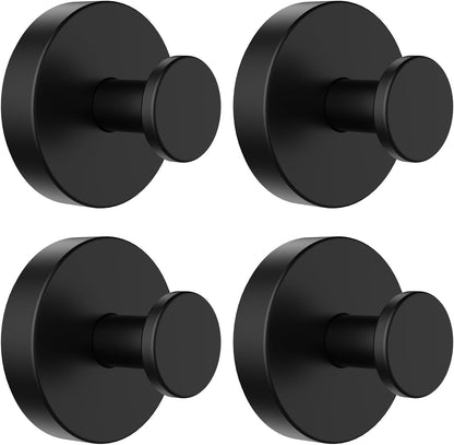 4P Suction Cup Hooks for Shower No-Drill Bathroom Hooks for Towels, Robes