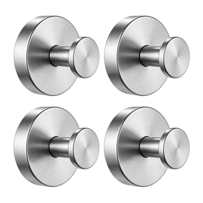 4P Suction Cup Hooks for Shower No-Drill Bathroom Hooks for Towels, Robes