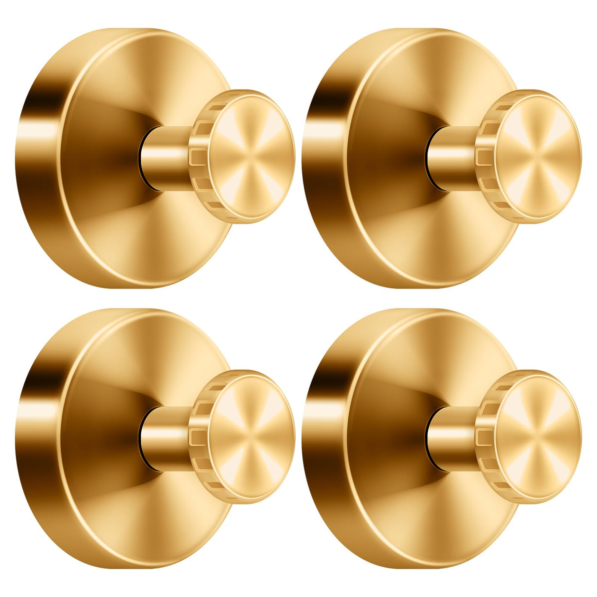 Suction Cup Hooks 4 Pack, No Drill Waterproof Shower Hooks for Bathroom