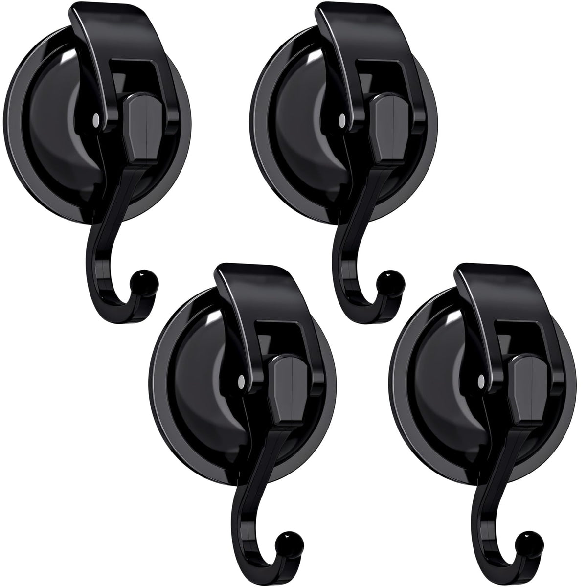 Suction Cup Wreath Hanger No Drill Shower Hooks(2Pack Silver)
