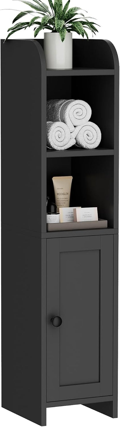 Homhedy Small Bathroom Storage Cabinet, Narrow Toilet Paper Cabinet