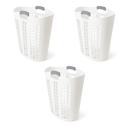 Gracious Living Laundry Basket, Easy Carry Flex Collapsible Hamper, 87.5L
