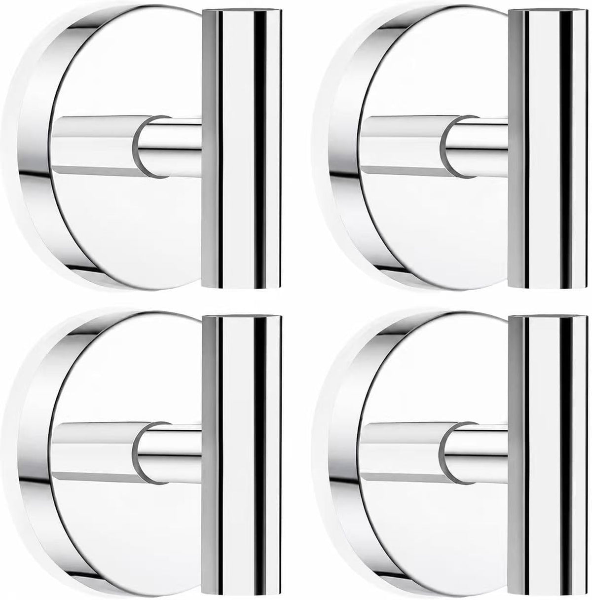 MOTAIPEAK Suction Cup Hooks for Shower, No-Drill Towel Hooks, Black 2-Pack