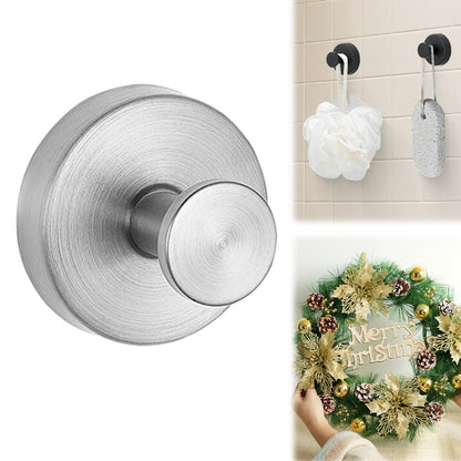 LECDOA Suction Cup Hooks for Wreaths on Glass, 2025 New Model No-Drill Suction Cup Hooks, Wreath Hangers for Front Doors, Metal Towel Hooks for Showers Bathrooms Mirrors (2, Gold)