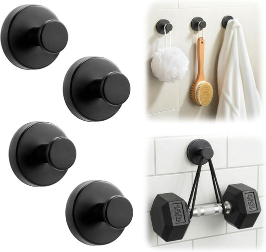 Suction Cup Hooks for Shower, Towel Hooks for Bathroom Glass Door Wall