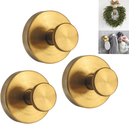 Suction Cup Hooks for Wreaths, 2025 New No Drill Suction Cup Hooks for Shower Hanging Towels, Wreath Hanger for Front Door, Holder for Glass Window Door Bathroom Mirrors (3pcs, Black)