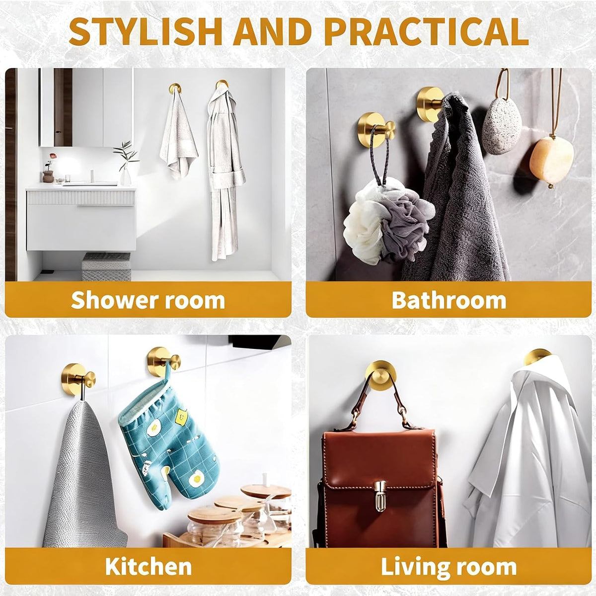 Suction Cup Hooks, 2 Pack Wreath Hangers for Front Door
