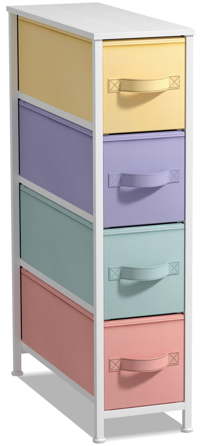 Sorbus 4-Drawer Narrow Dresser for Bedroom (Pink)
