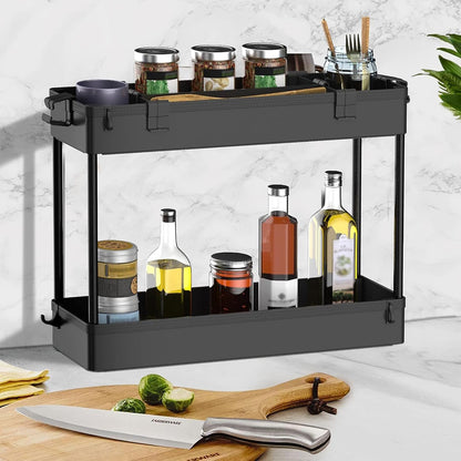 2 Pack 3 Tier Slim Storage Cart, Bathroom Rolling Utility Organizer
