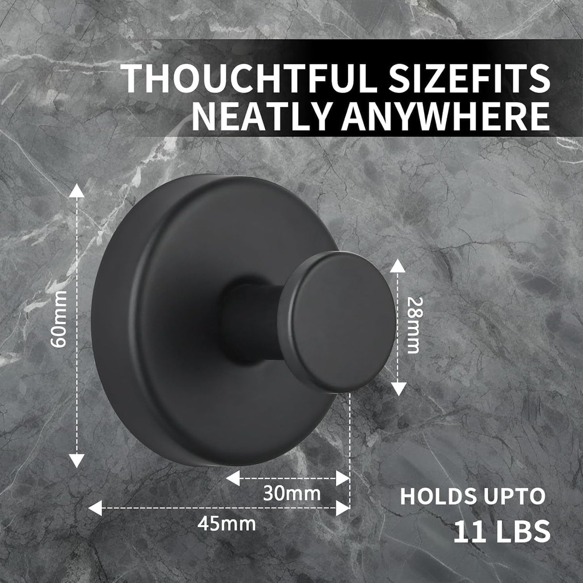 Suction Cup Hooks for Wreaths, 2025 New No Drill Suction Cup Hooks for Shower Hanging Towels, Wreath Hanger for Front Door, Holder for Glass Window Door Bathroom Mirrors (3pcs, Black)