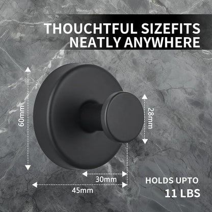 Suction Cup Hooks for Wreaths, 2025 New No Drill Suction Cup Hooks for Shower Hanging Towels, Wreath Hanger for Front Door, Holder for Glass Window Door Bathroom Mirrors (3pcs, Black)
