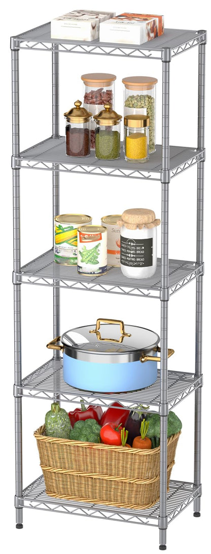 SINGAYE Metal Shelves Wire Shelving Storage Standing Adjustable Shelf Unit
