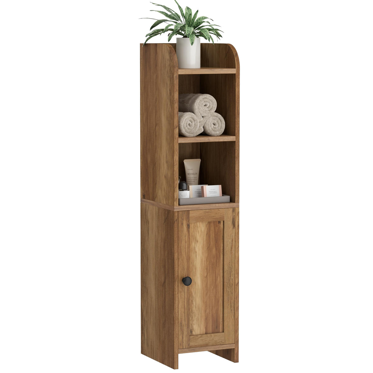 Homhedy Small Bathroom Storage Cabinet, Narrow Toilet Paper Cabinet