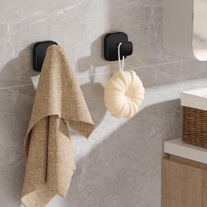 BKV Suction Cup Hooks for Shower,Heavy Duty Shower Hooks,Black,2 Pack