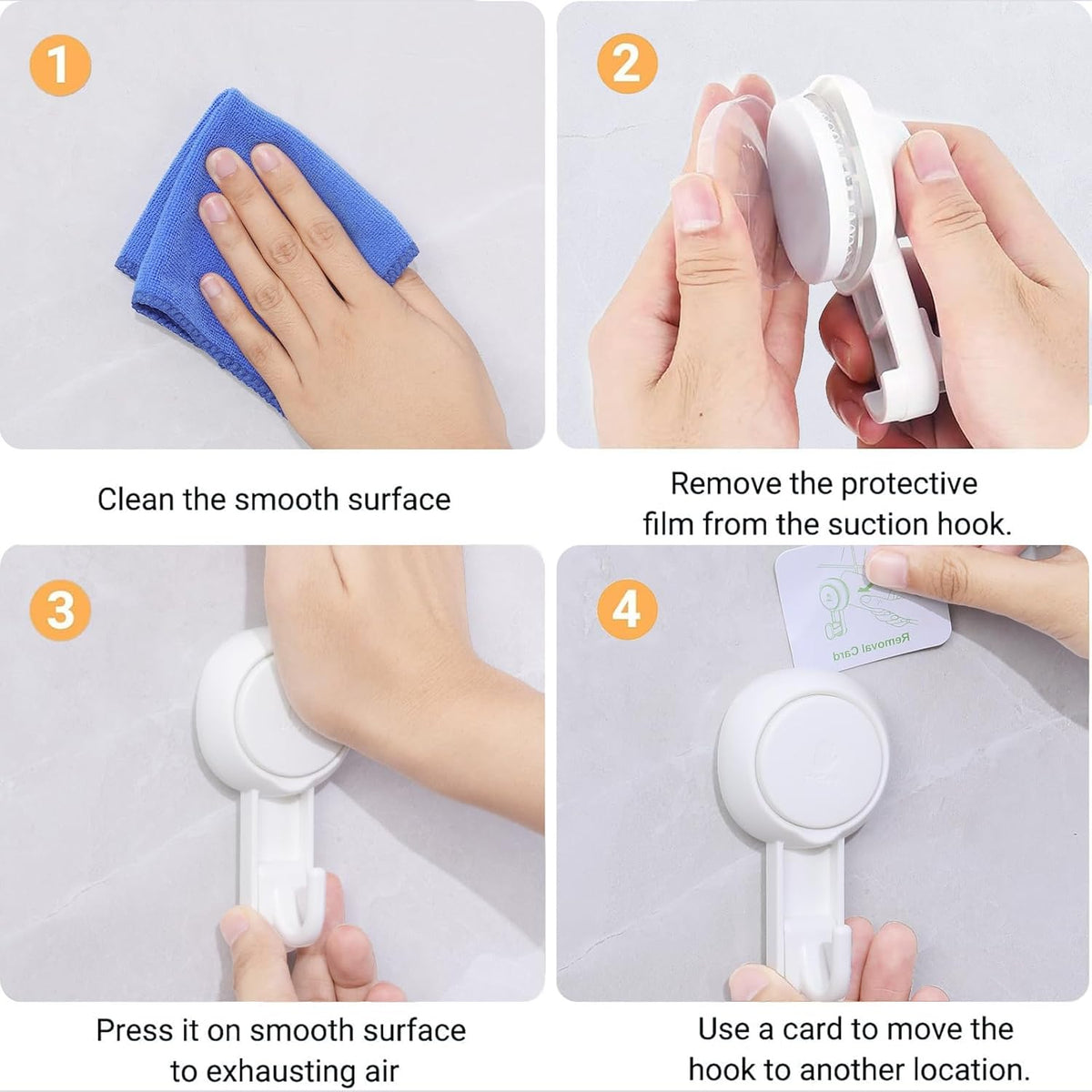 Marchpower Wall Suction Cup Hooks Pack of 2