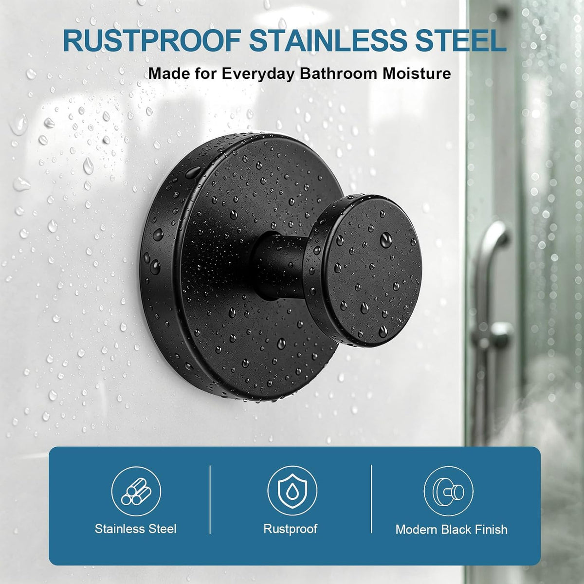 Vacuum Suction Cup Hooks for Shower, Shower Hooks for Inside Shower