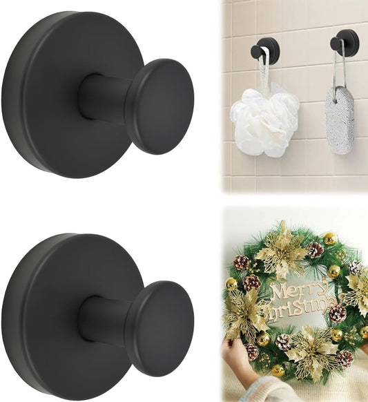 Suction Cup Hooks, 2 Pack Wreath Hangers for Front Door