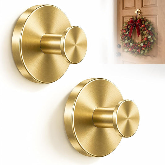 Wreath Hanger, Suction Cup Hooks for Glass Front Door, 2 Pack
