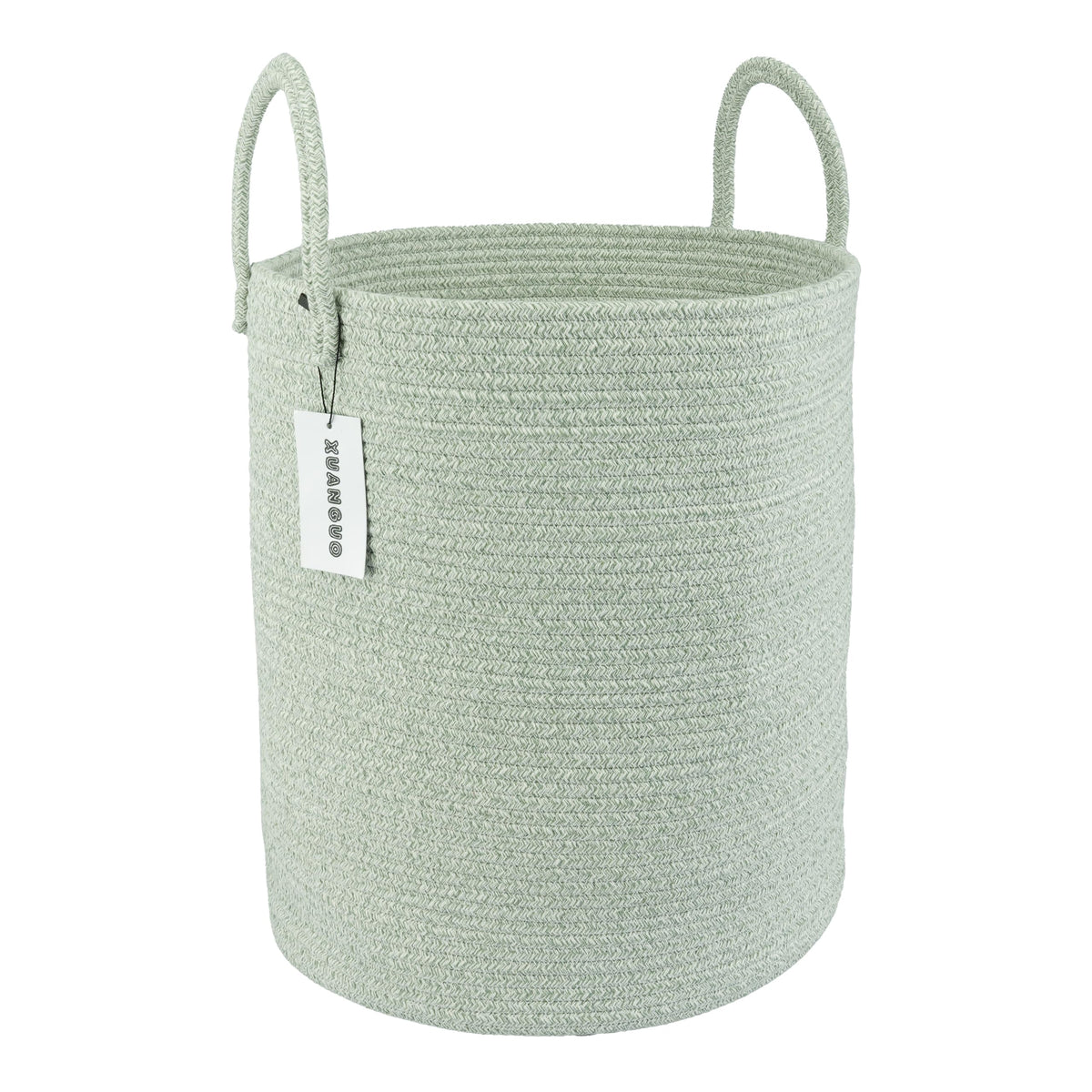 XUANGUO Rope Laundry Basket Hamper for Kids Girl, rainbow